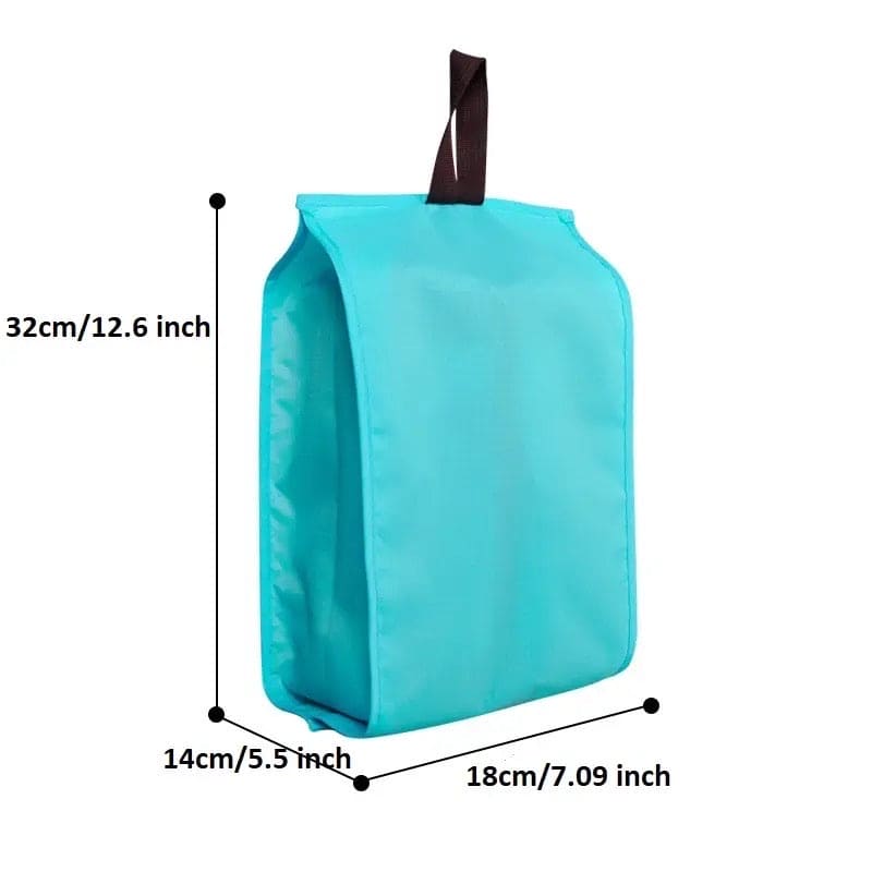Hanging Shoe Organizer, Portable Shoe Storage Bag, Waterproof Oxford Cloth Shoes Storage Bag, Transparent Shoe Bags, Large Capacity Colorful Travel Shoe Bag, Travel Portable Sorting Pouch