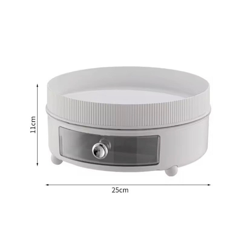 360° Rotation Spice Rack, Large Capacity Cosmetic Storage Tray, Kitchen Seasoning Cosmetic Tray