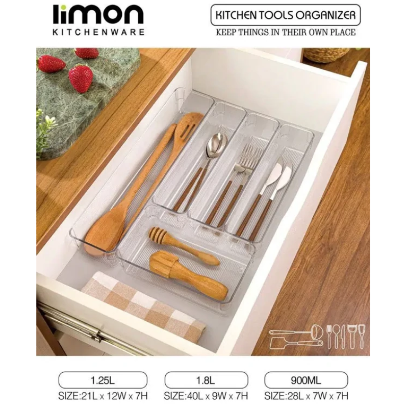 ClutterFree 5-Piece Utensils Organizer (2427) by Limon