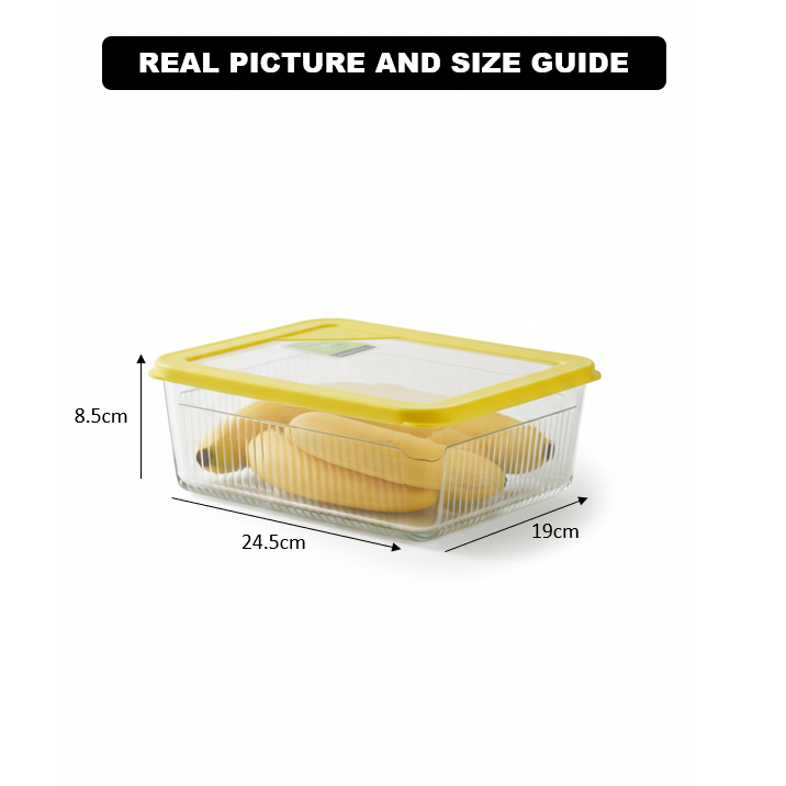 2.25L Glass Container with Lid (2097) by Limon