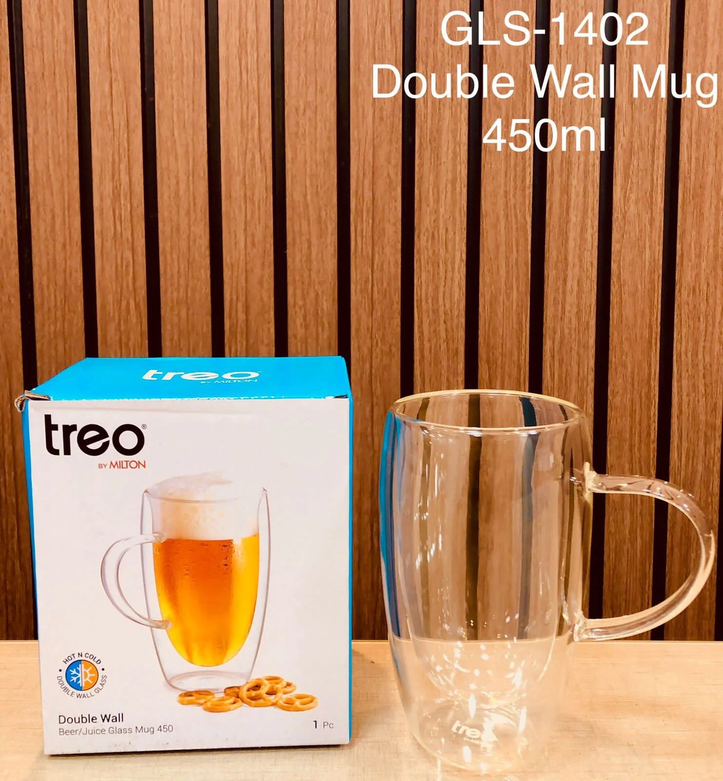 DOUBLE WALL MUG,heat resistance 450ml