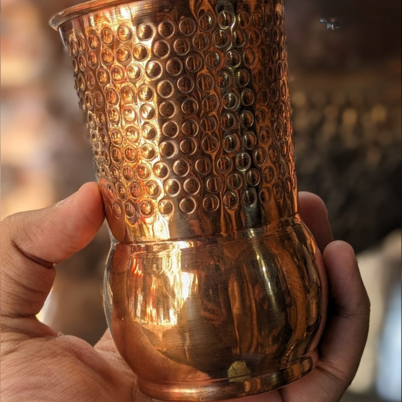 Pure Elegant Copper Glass Tumbler