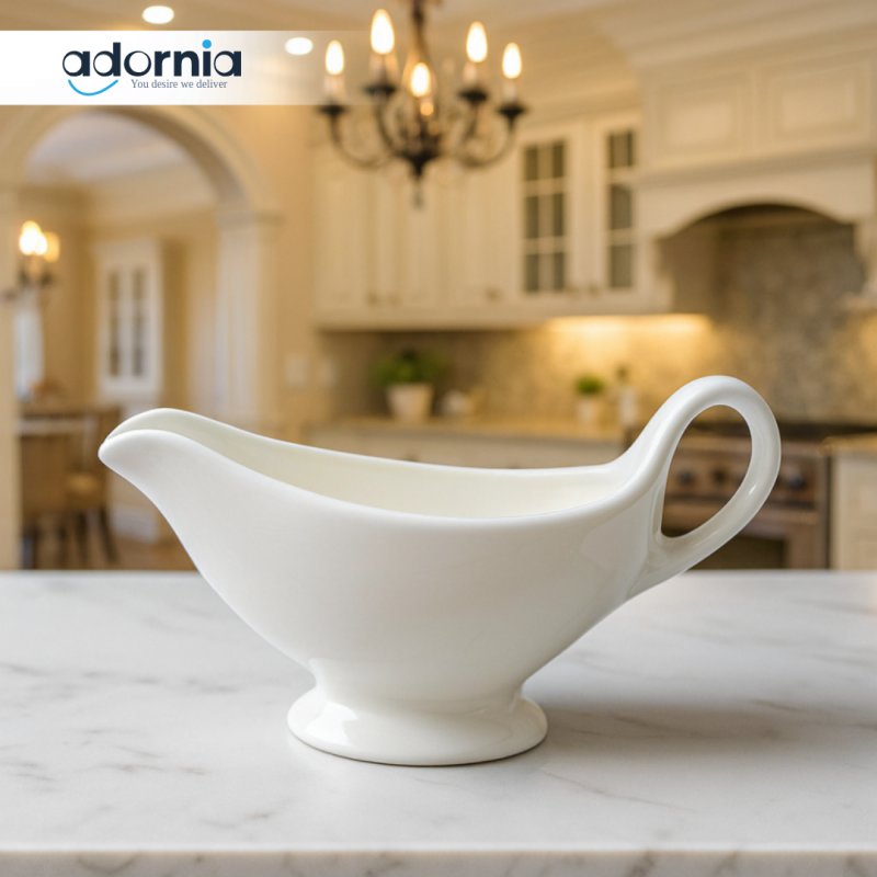 230ML PREMIUM MILK POURER JUG – CERAMIC SAUCE DISPENSER FOR KITCHEN & DINING