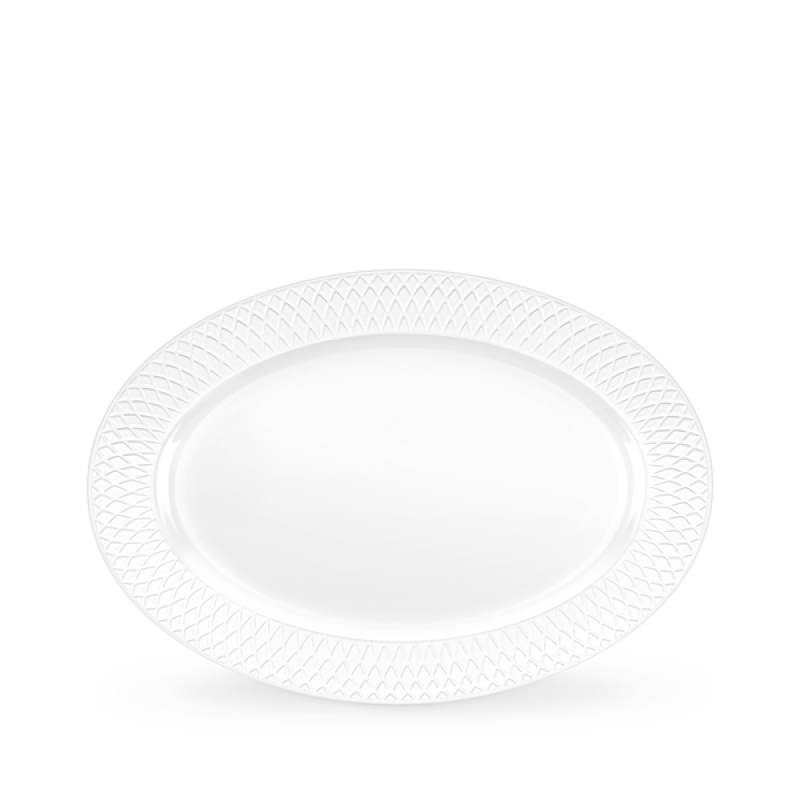 Wilmax England JULIA 14 x 10 Inch Oval Platter – Fine Porcelain Serving Dish
