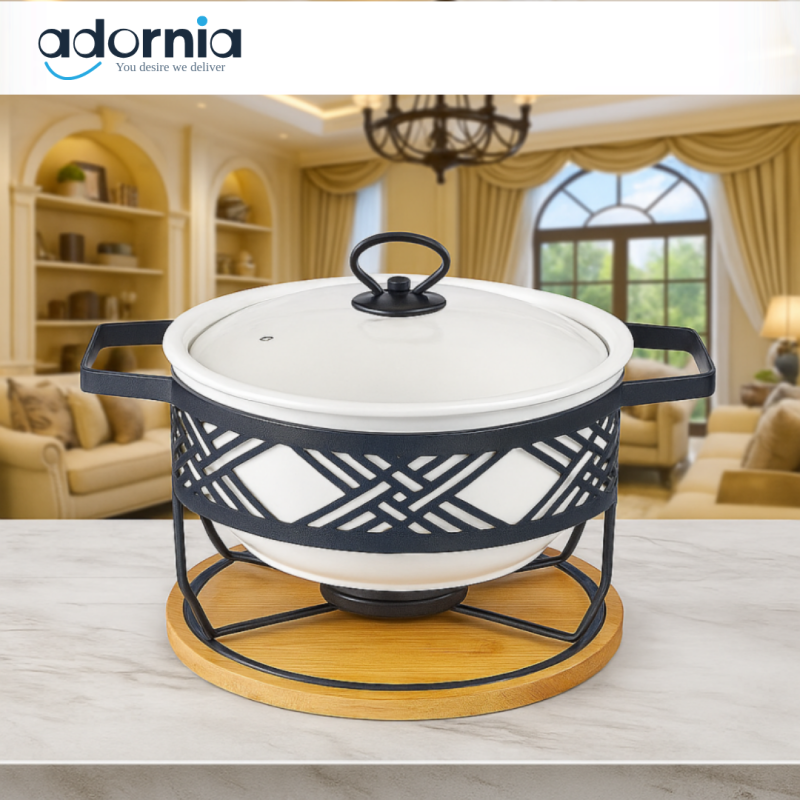 12-round-ceramic-serving-dish-with-metal-candle-stand-luxury-buffetware