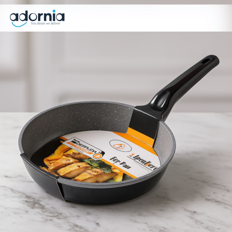 ALPENBERG NON-STICK FRY PAN – MARBLE COATED COOKWARE WITH ERGONOMIC HANDLE - KC73