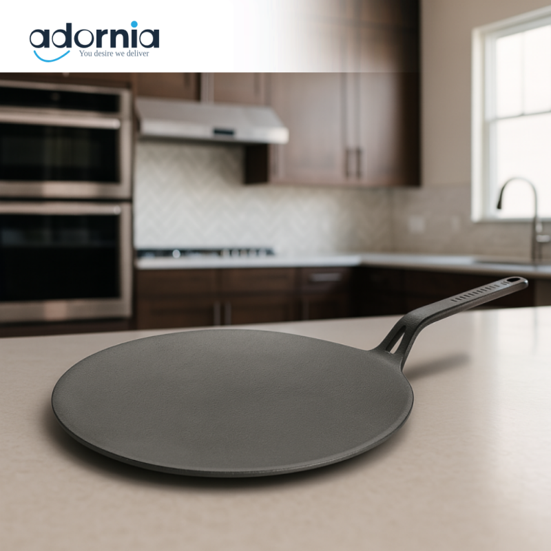 PRESTIGE CAST IRON 26CM CURVED TAWA – HEAVY DUTY NON-STICK FLAT PAN FOR ROTI