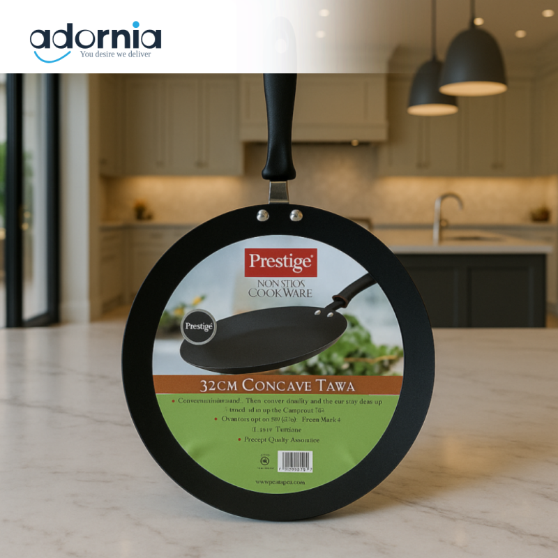 PRESTIGE 32CM NONSTICK CONCAVE TAWA – LUXURY KITCHEN COOKWARE