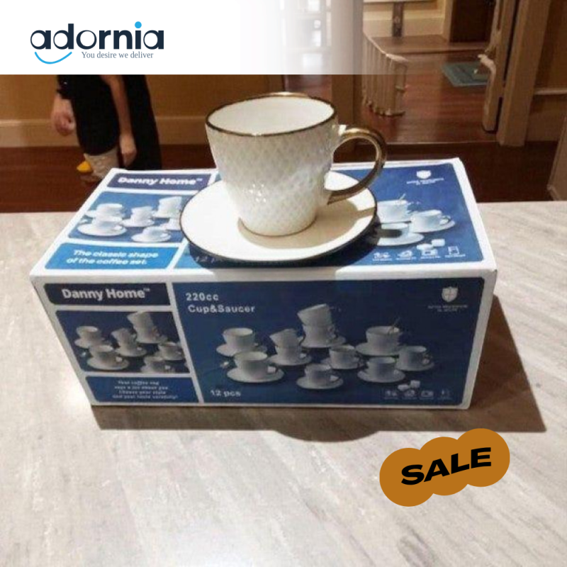 Cup&Saucer Set 120ml 6Pcs-STB20-2