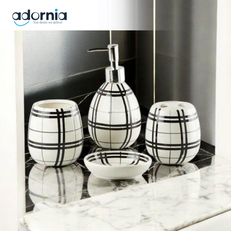 4Pieces Bath Set Black