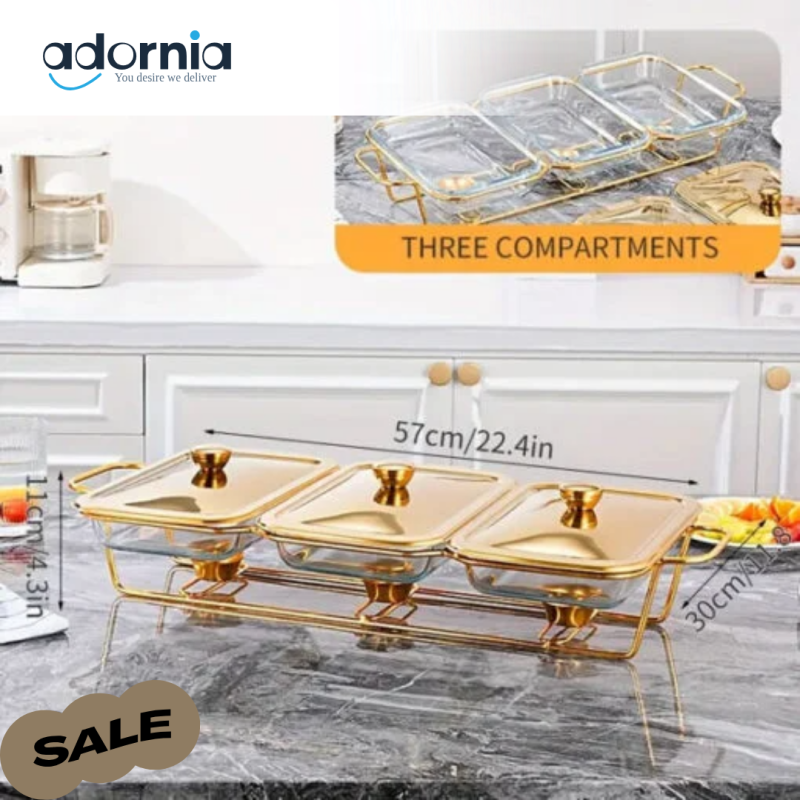 Rectangle Burner Dish 3in1