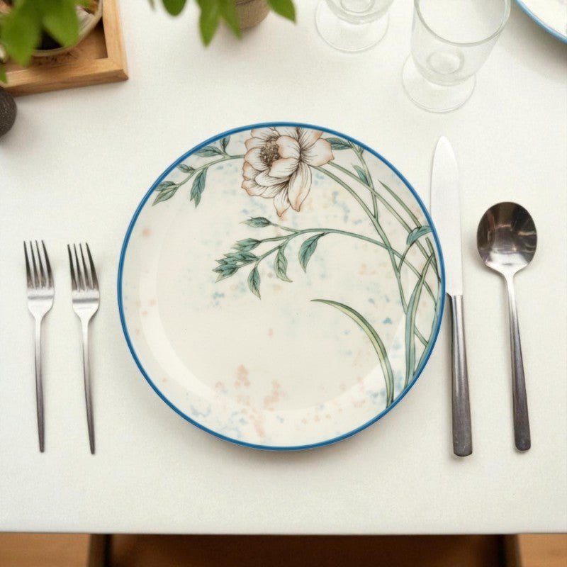 Brilliant 10.5-Inch Dinner Plate – Elegant Porcelain Tableware for Everyday & Formal Dining | Adornia.pk