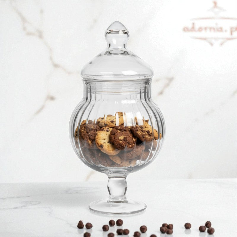 Danny Home Decorative Glass Jar (CB-60) – Elegant Storage & Display | Adornia.pk
