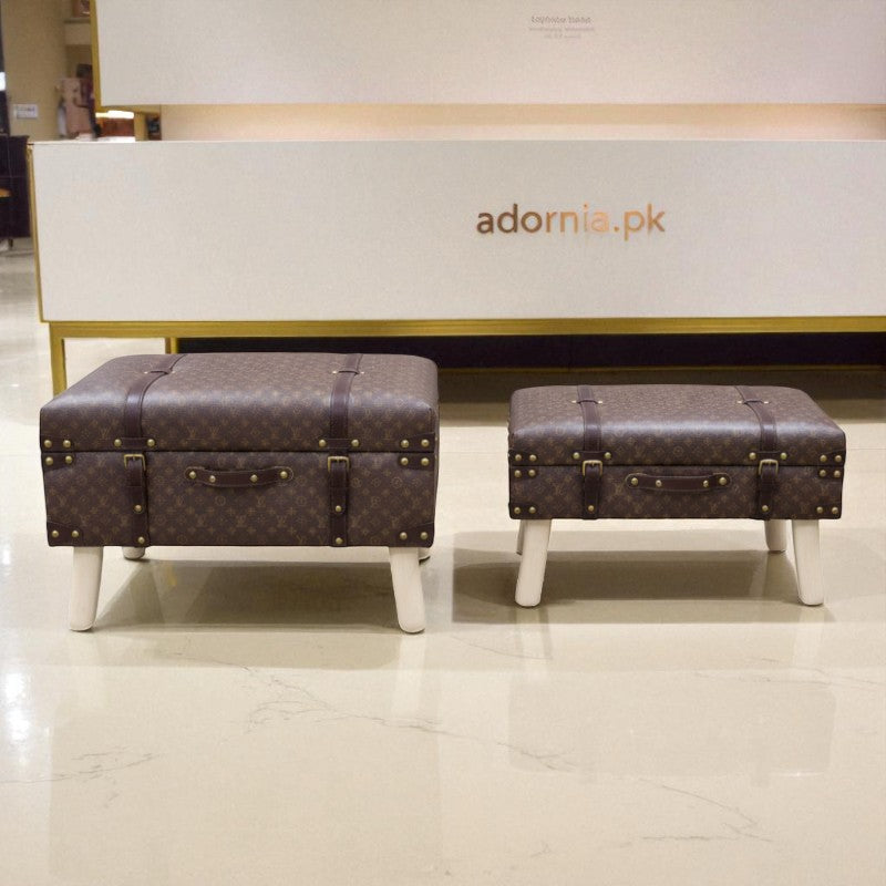 Zenhua 2-Piece Storage Box & Stool Set – Foldable Multipurpose Organizer with Seat | Adornia.pk