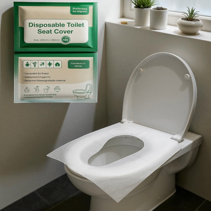Premium Disposable Toilet Seat Covers – Travel-Friendly Hygienic Protection (10pcs)