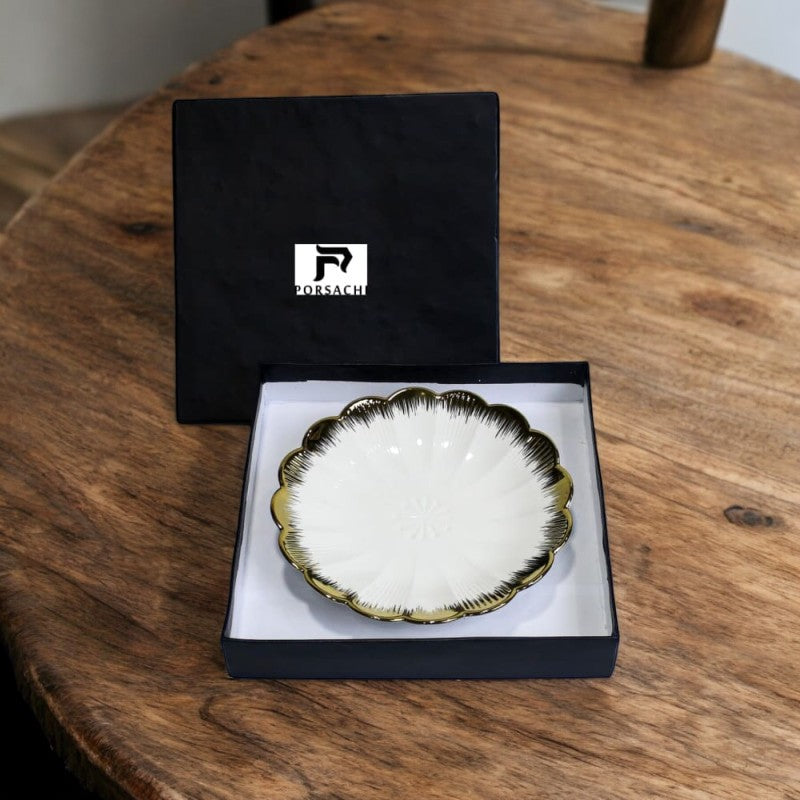 طبق بورسلين أنجيلا بلو روز 1 قطعة