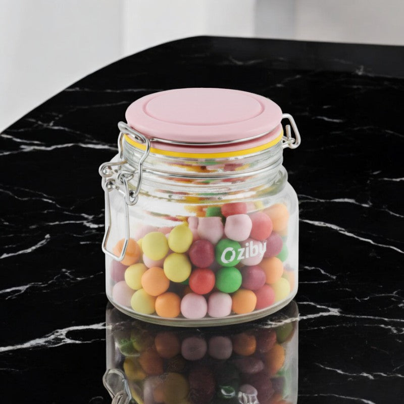 Ziba Rainbow Oval Latch Jar – Size 5 (11077) | Adornia.pk