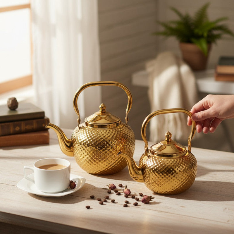 Stainless Steel Coffee Kettle – Precision Pour Gooseneck Design for Home Brewing | Adornia.pk