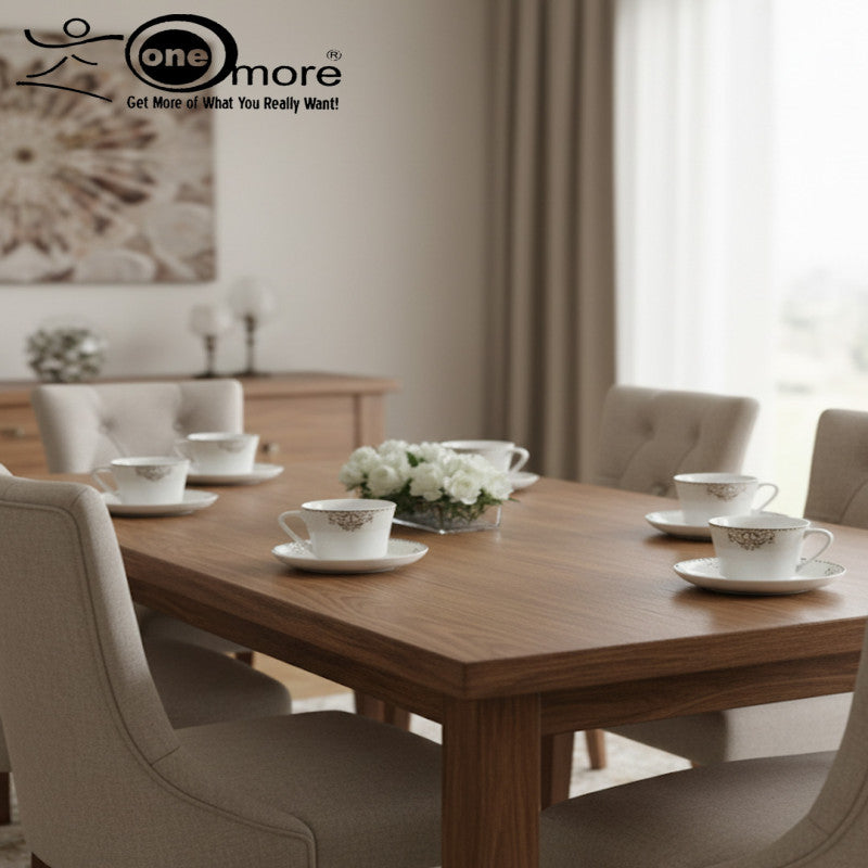 12-Piece Timeless Cup & Saucer Set – 6 Cups & 6 Saucers | Adornia.pk