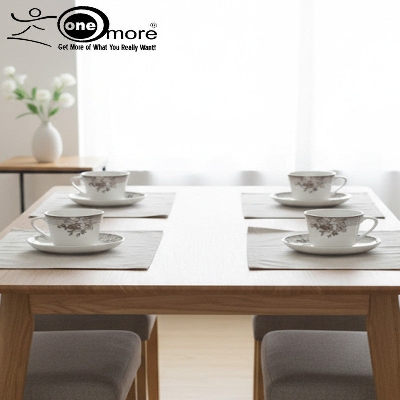 Daily Elegance 12-Piece Tea & Coffee Cup & Saucer Set – 6 Cups & 6 Saucers | Adornia.pk