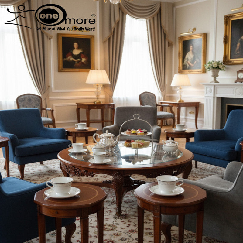 12-Piece Elegant Lace-Designed Tea Cup & Saucer Set