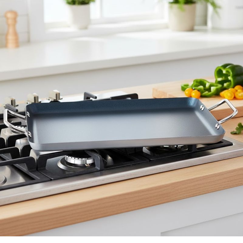 Kitchen King 50cm Non-Stick Grill Tray – Extra-Large BBQ & Baking Tray for Grilling, Roasting & Family Feasts | Adornia.pk