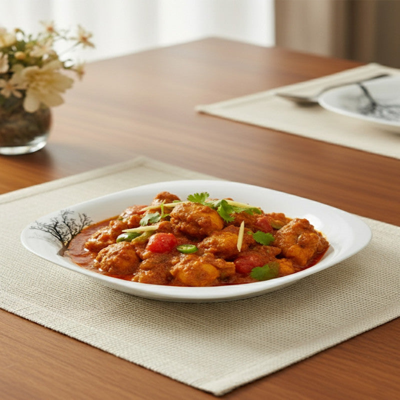 26-Piece Winter Tree-Inspired Minimalist Dinnerware Collection