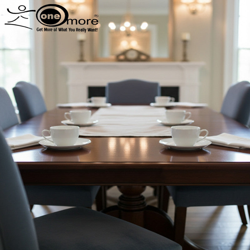 12-Piece Cup & Saucer Set with Silver Rim Accents