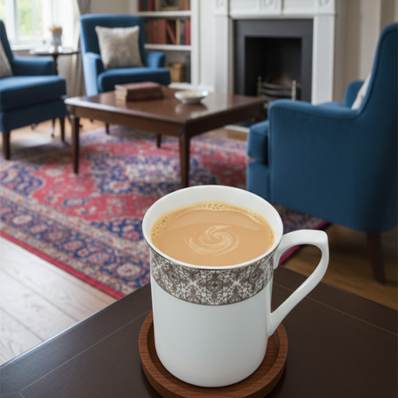 6-Piece Premium Super Bone China Mug Set