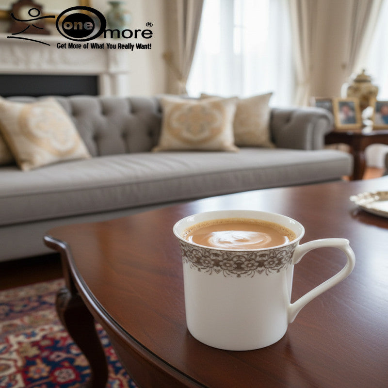 6-Piece Elegant Super Bone Mug Set