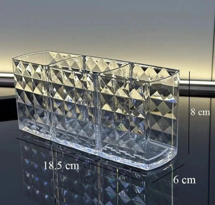 3 Grids Acrylic Cosmetics Makeup Organizer