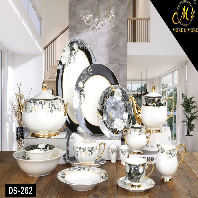 JOHANSON BROS Dinner Set – 65 & 89 Pcs Full Crockery for 8 & 12 Persons | Premium Ceramic Serving & Tableware Collection