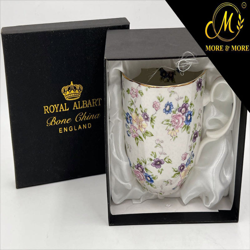 Royal Albert Single Mug – Off-White Ceramic Mug with Branded Gift Box