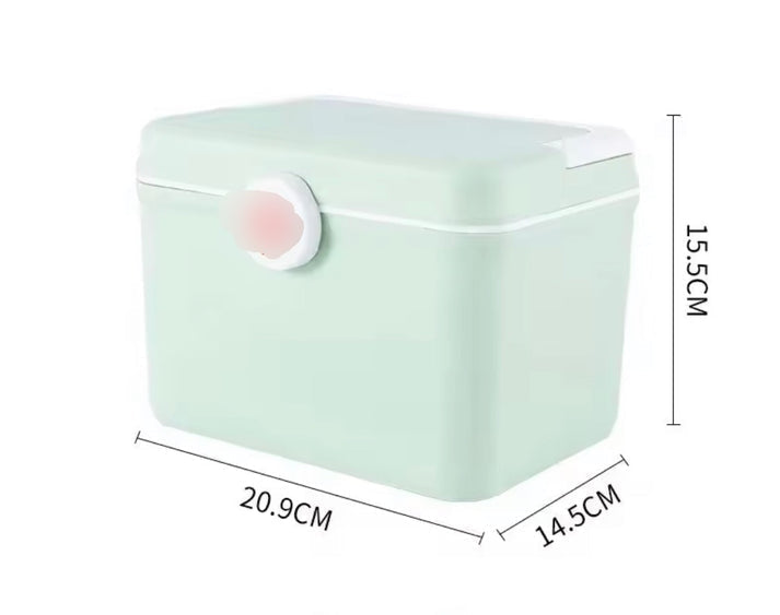 Large Capacity Double Layer Medicine Box