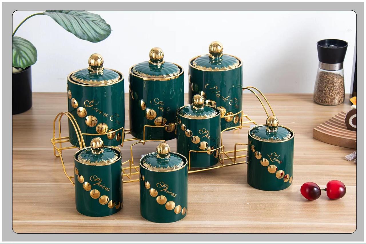 7-Pcs Canister Set with Stand | LQ-12