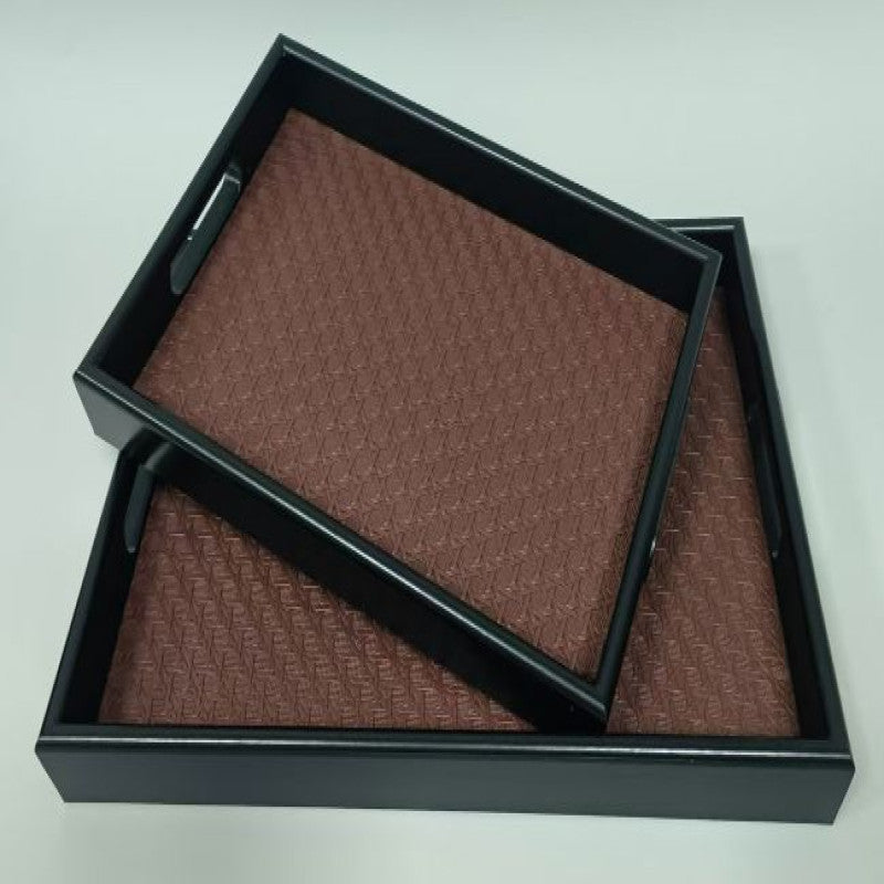 Leather Tray 2-Pcs