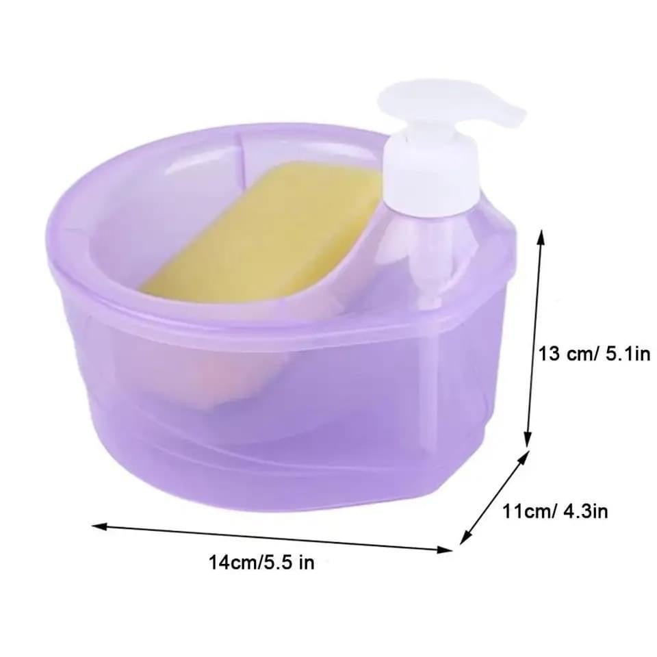 2 in 1 Soap Dispenser & Scrubber Holder