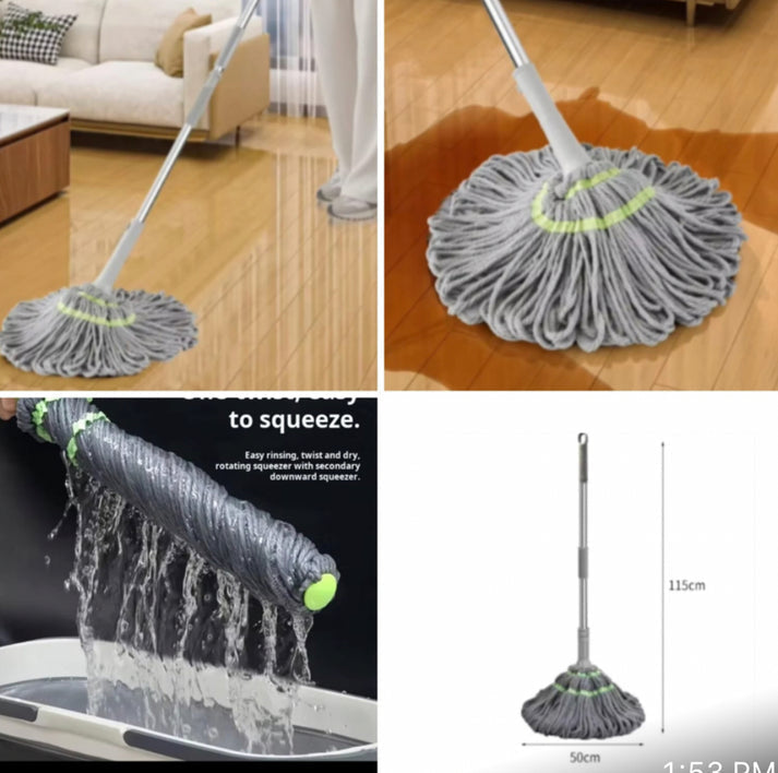 Adjustable Squeezing Cleaning Mop