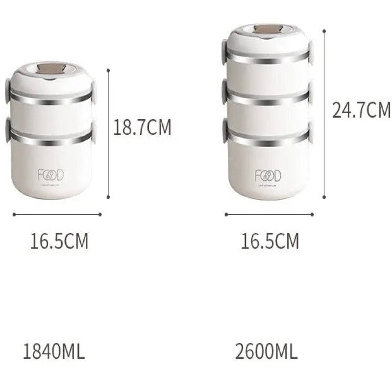 صندوق غداء دافئ مع حقيبة