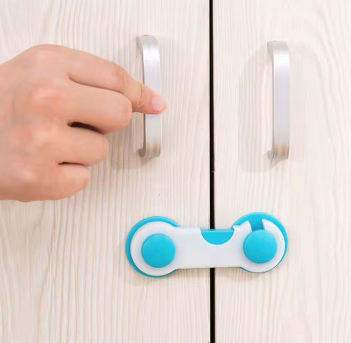 Pack of 3 Child Safety Locks for Cupboards
