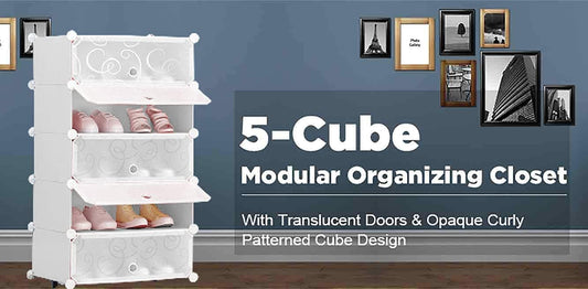 Elite Frosted Long-Profile 4-Tier Shoe Organizer