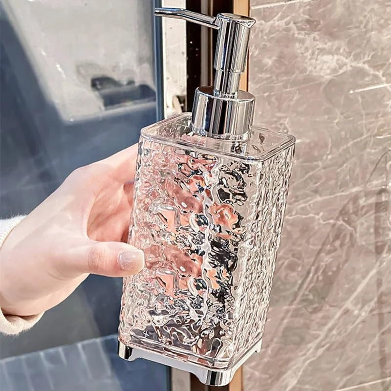 Luxury Transparent Hand Sanitizer Bottle-Square