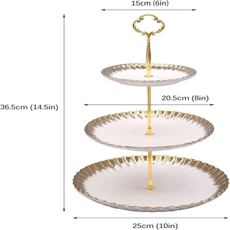 3 Layer, Reusable Round Cake Stand - Fruit Display