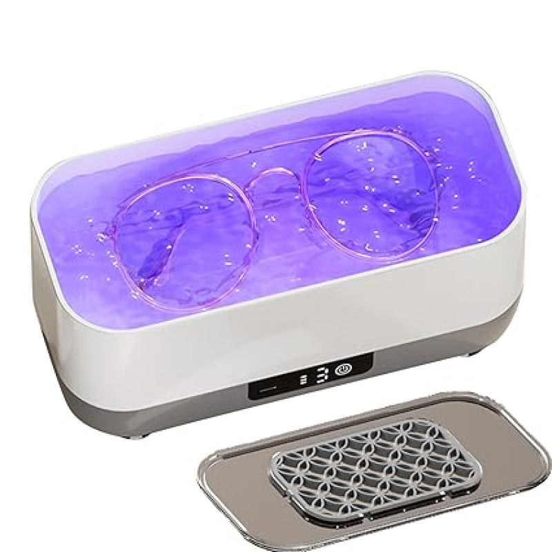 USB Rechargeable High Frequency Vibration Cleaner with 360° Multi-Speed Vibration and Silicone Tray