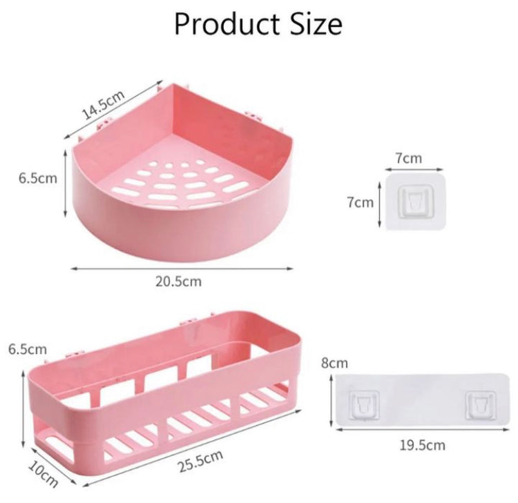 Wall Adhesive Bathroom Corner Multipurpose Holder