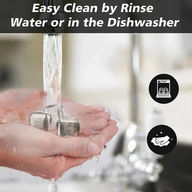 Stainless Steel 6 Pcs Reusable Ice-Cubes