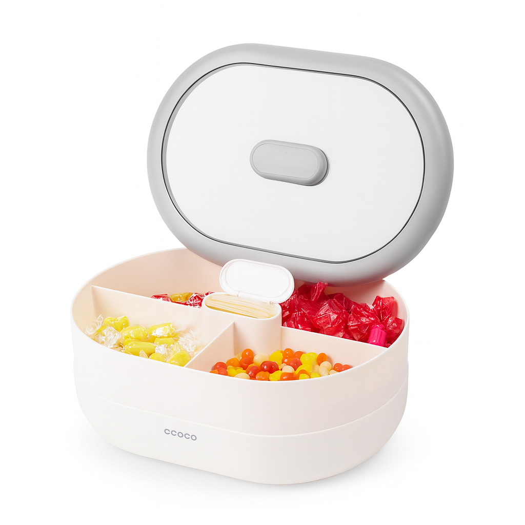 Ecoco Double Layer Candy & Dry Fruits Box