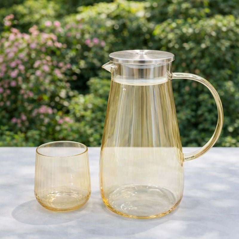 Beverage Set – 7Pcs Glass Jug & Tumblers