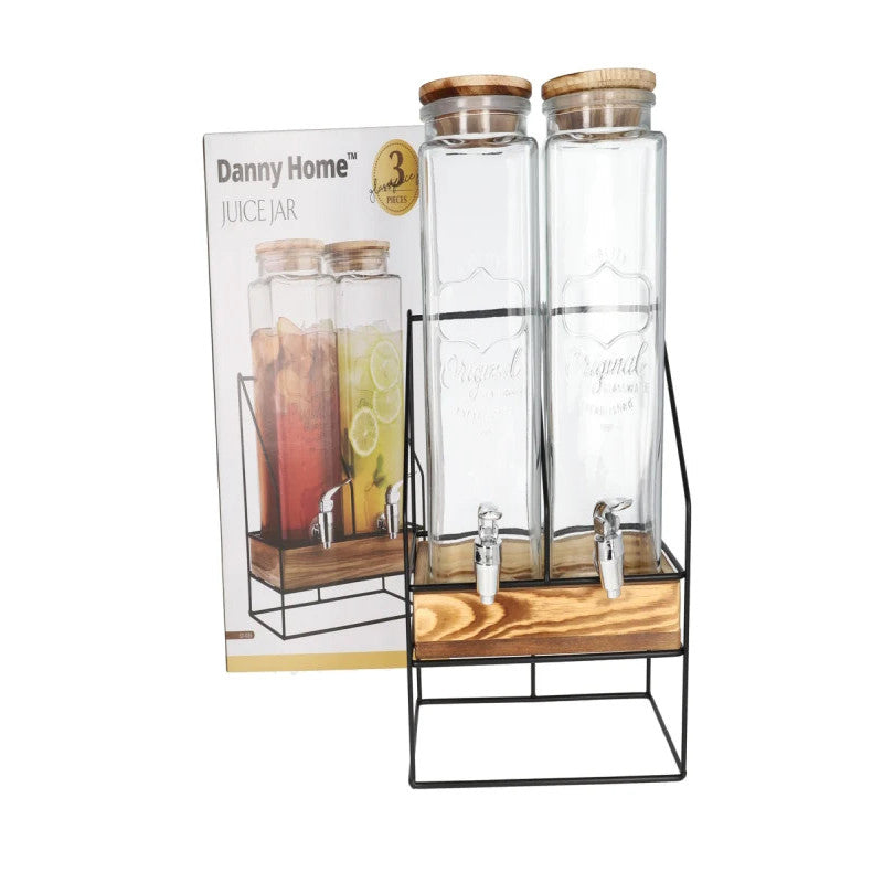 Beverage Jars with Tap & 2 Bases 2340ml