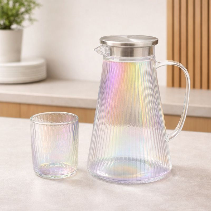 Beverage Set – 7Pcs Glass Jug & Tumblers